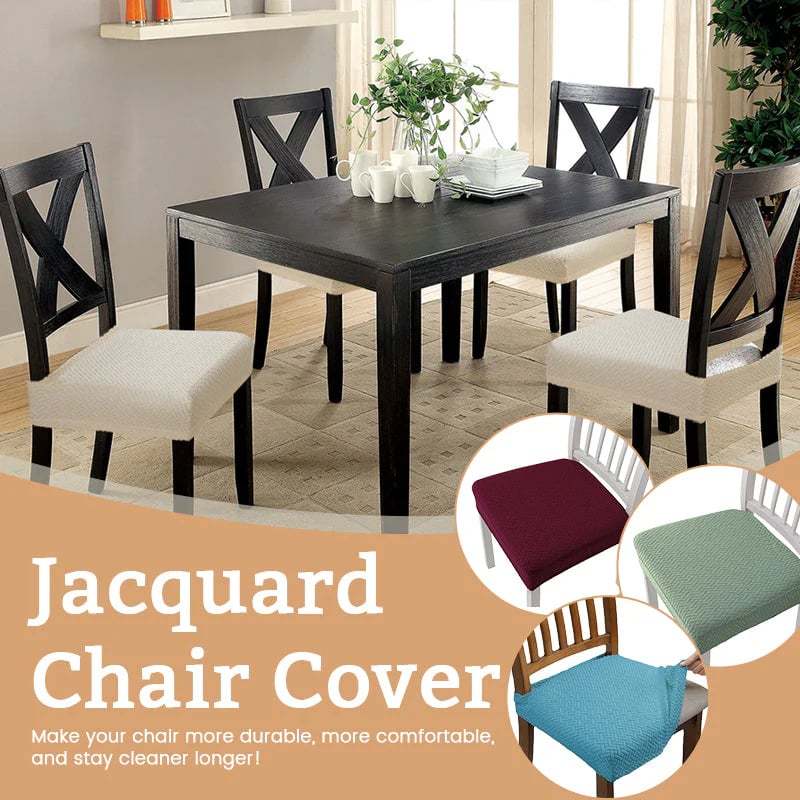 Jacquard Chair Seat Cover & BUY 6 GET EXTRA 20% OFF