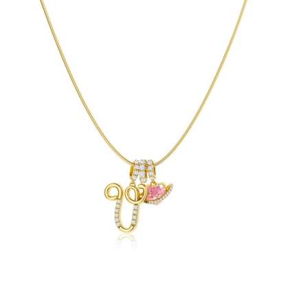 ⏰BLACK FRIDAY SALE🎁14K Gold Plated 3-Layering Initial A-Z Letter Pendant Necklaces