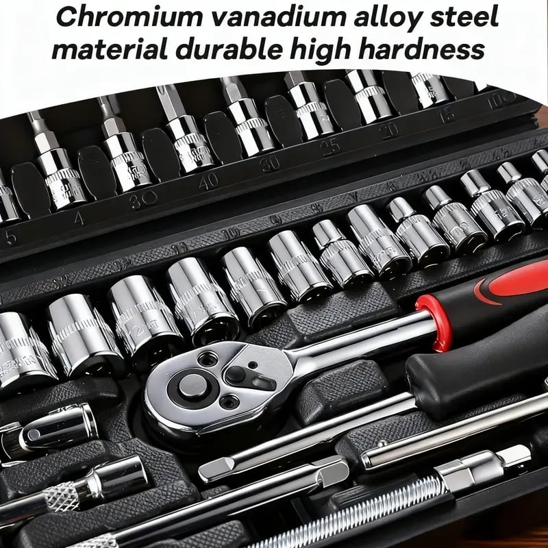 46pcs Car Repair Machinery Tools Set
