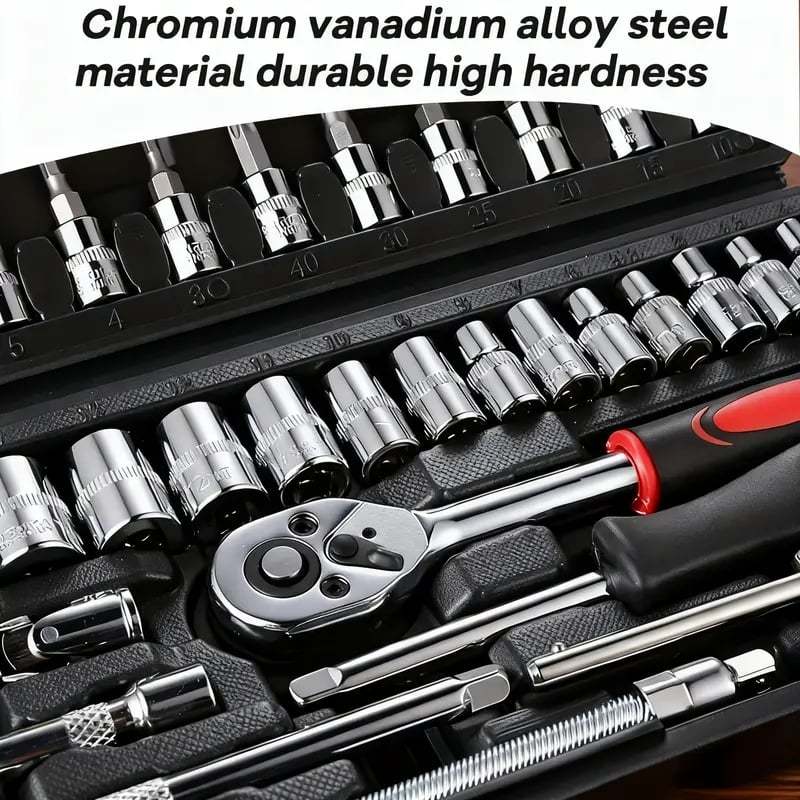46pcs Car Repair Machinery Tools Set