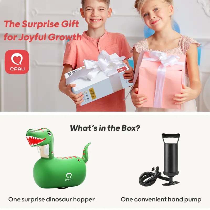 🔥Christmas Early Discount 49% Off🎅🦖Inflatable Dinosaur Bounce Toy | Safe & Durable, Let Kids Play Endlessly Outdoors🎈