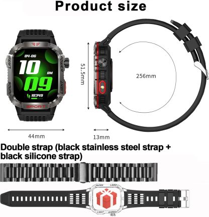 Men's Military Outdoor Sports Smart Watch for Android & IOS