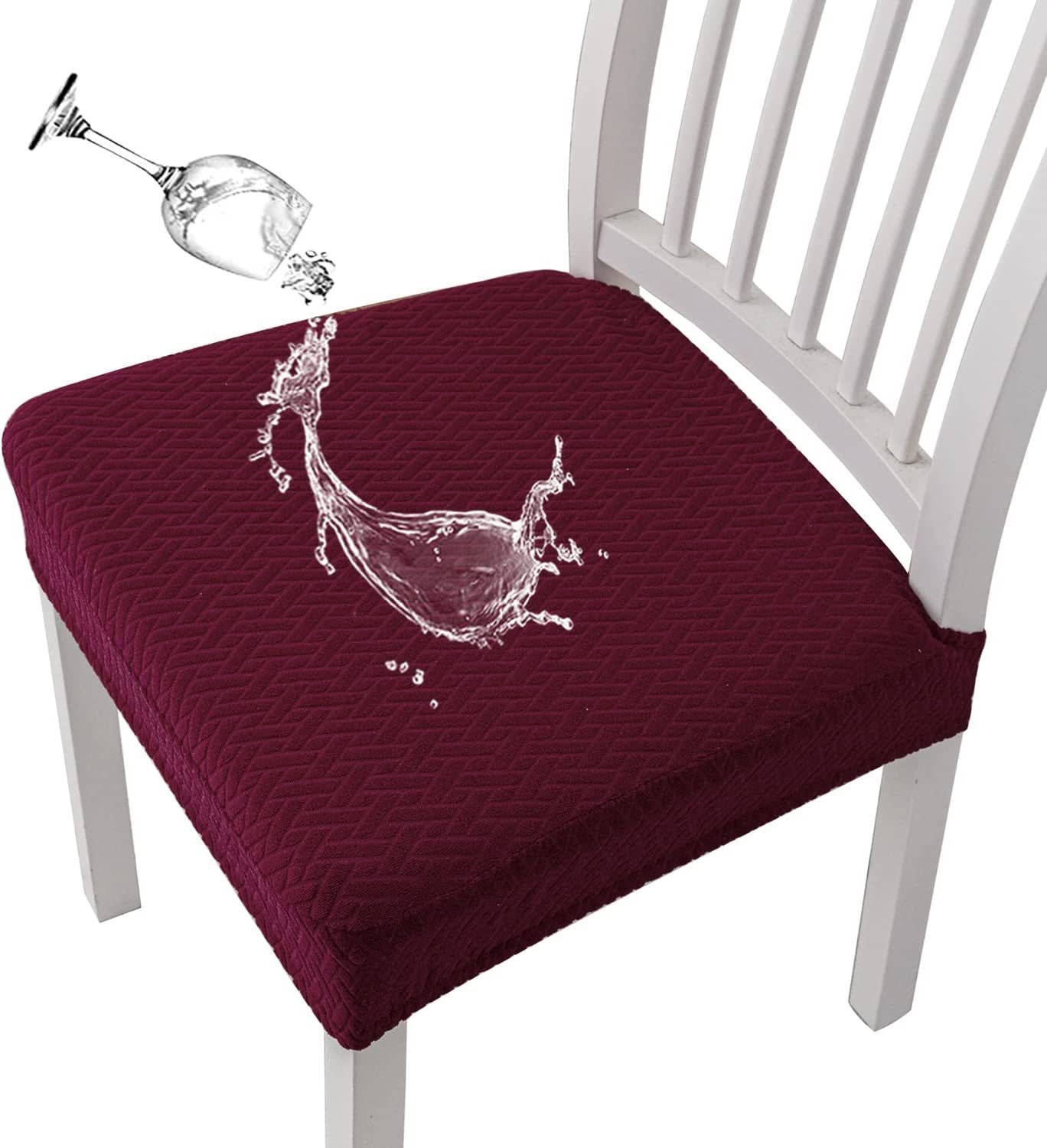 Jacquard Chair Seat Cover & BUY 6 GET EXTRA 20% OFF