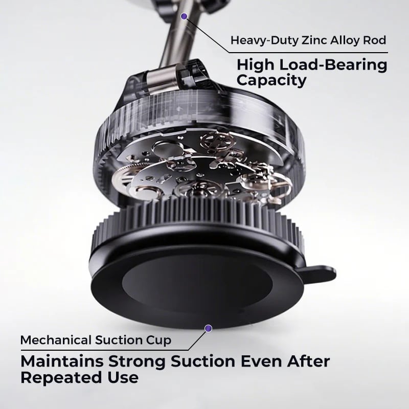 🔥 Retractable Car Phone Mount - 360° Magnetic Holder