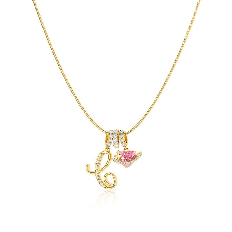 ⏰BLACK FRIDAY SALE🎁14K Gold Plated 3-Layering Initial A-Z Letter Pendant Necklaces