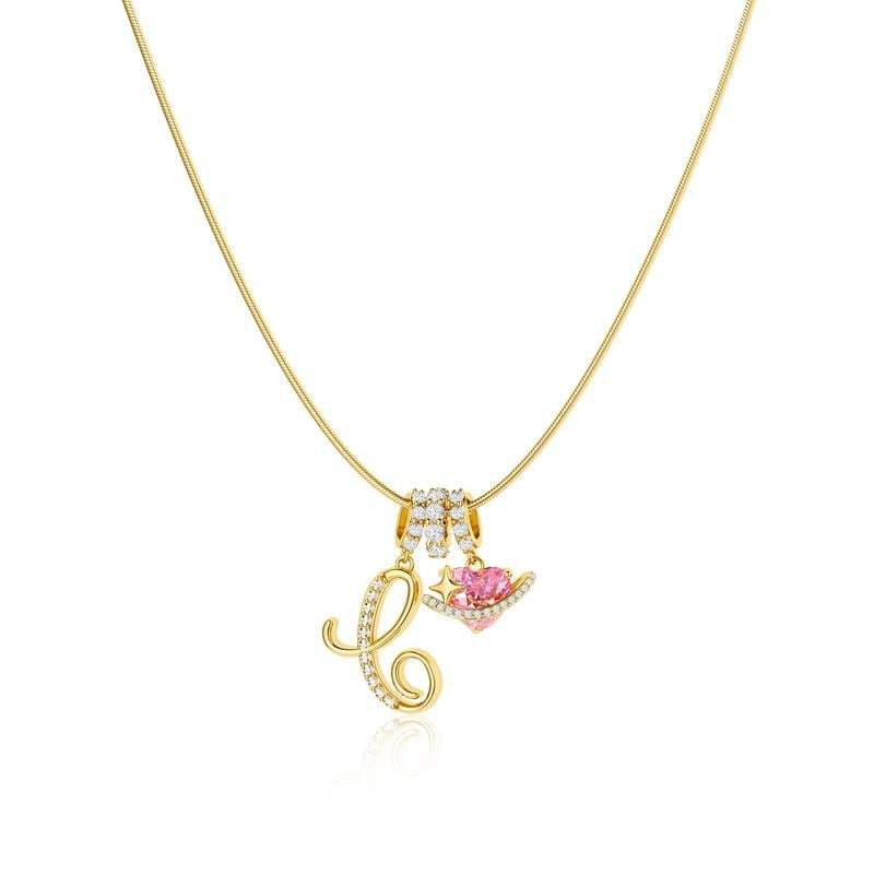 ⏰BLACK FRIDAY SALE🎁14K Gold Plated 3-Layering Initial A-Z Letter Pendant Necklaces