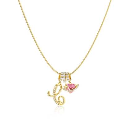 ⏰BLACK FRIDAY SALE🎁14K Gold Plated 3-Layering Initial A-Z Letter Pendant Necklaces