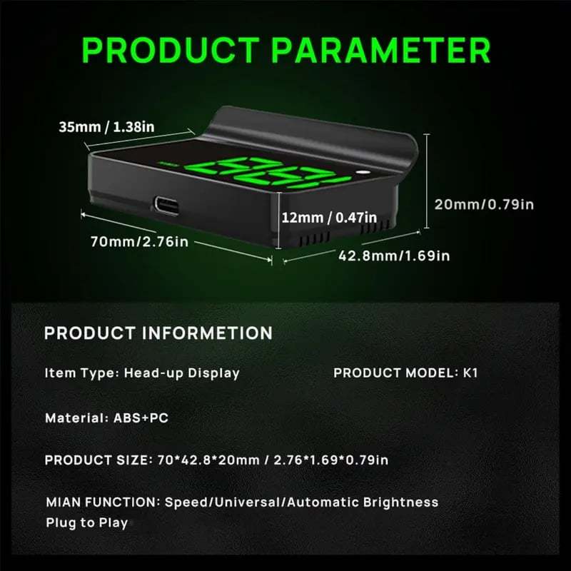 🔥🔥Head up Display Car GPS Digital Speedometer