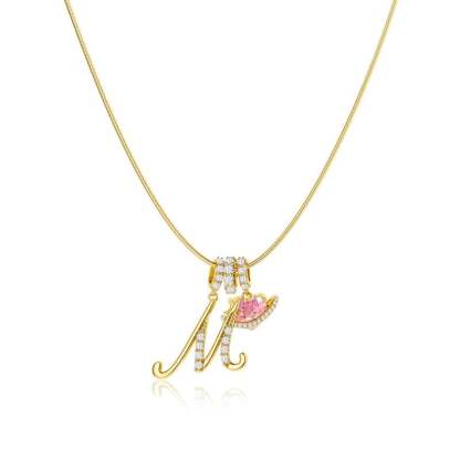⏰BLACK FRIDAY SALE🎁14K Gold Plated 3-Layering Initial A-Z Letter Pendant Necklaces