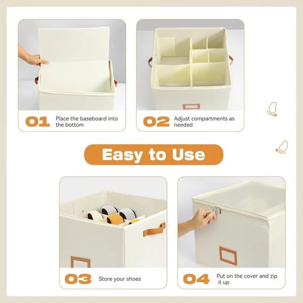 💥Fabric shoe organizer, storage box