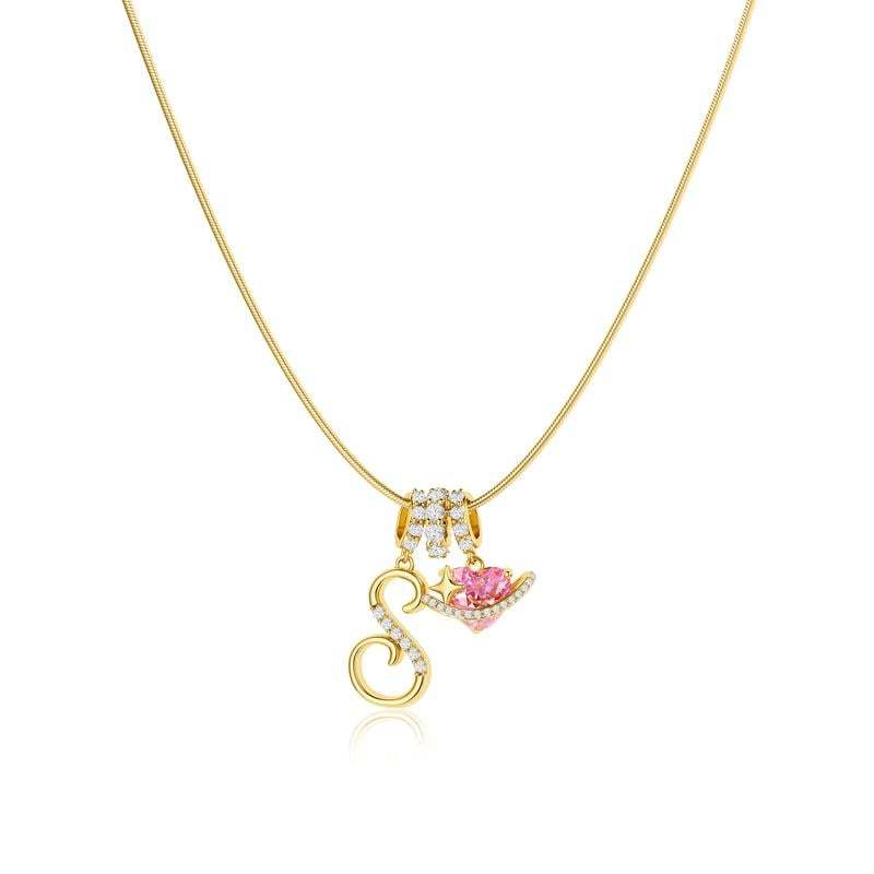 ⏰BLACK FRIDAY SALE🎁14K Gold Plated 3-Layering Initial A-Z Letter Pendant Necklaces