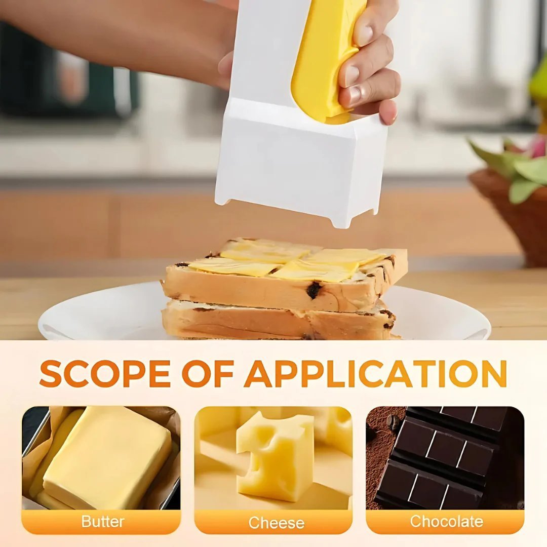 One-Click Butter Slicer🧈 Slice Even Butter Cubes Easily, Kitchen Prep Must-Have✨