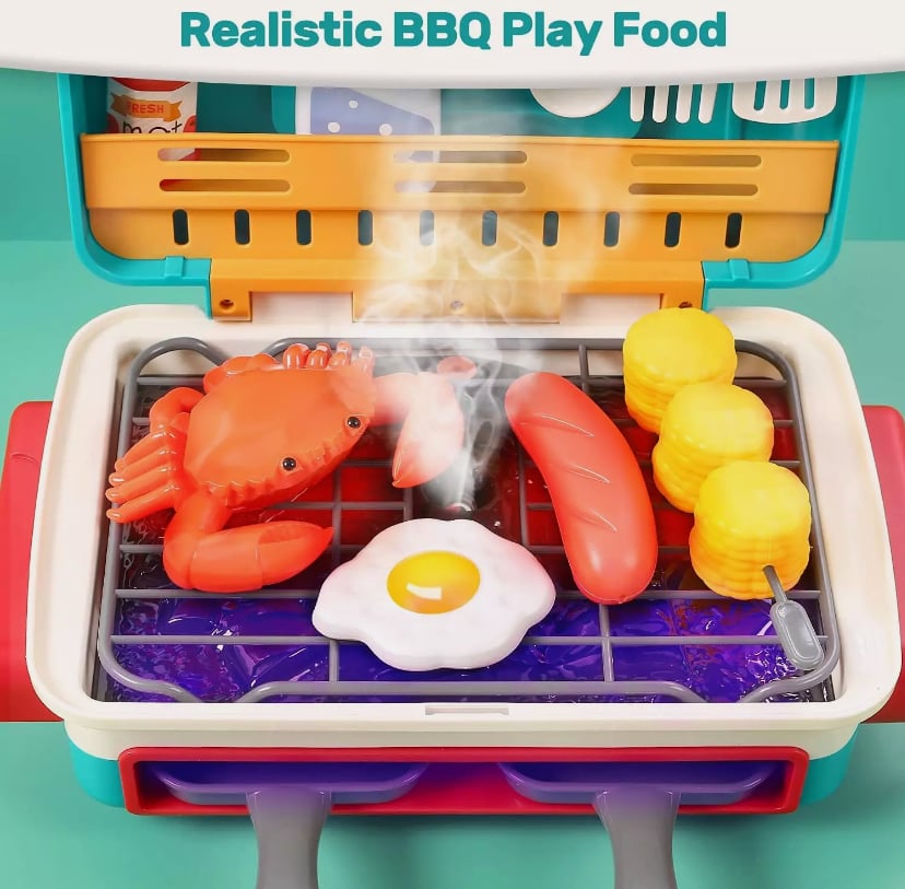 🏆Flash Sale⚡ 7K+ SOLD! Almost Gone❤️Kids BBQ Grill Toy👩‍🍳Ages 3-12