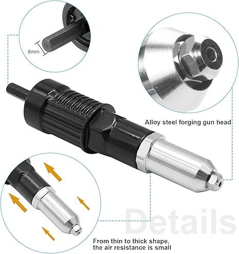 🔥LAST DAY🔥 49% OFF - 🔥Professional Electric Rivet Gun Adapter Kit