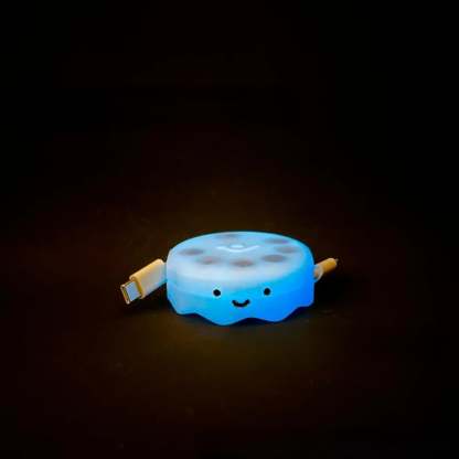 Cute Retractable Charger Data Cable Organizer Winder Anti-Tangle