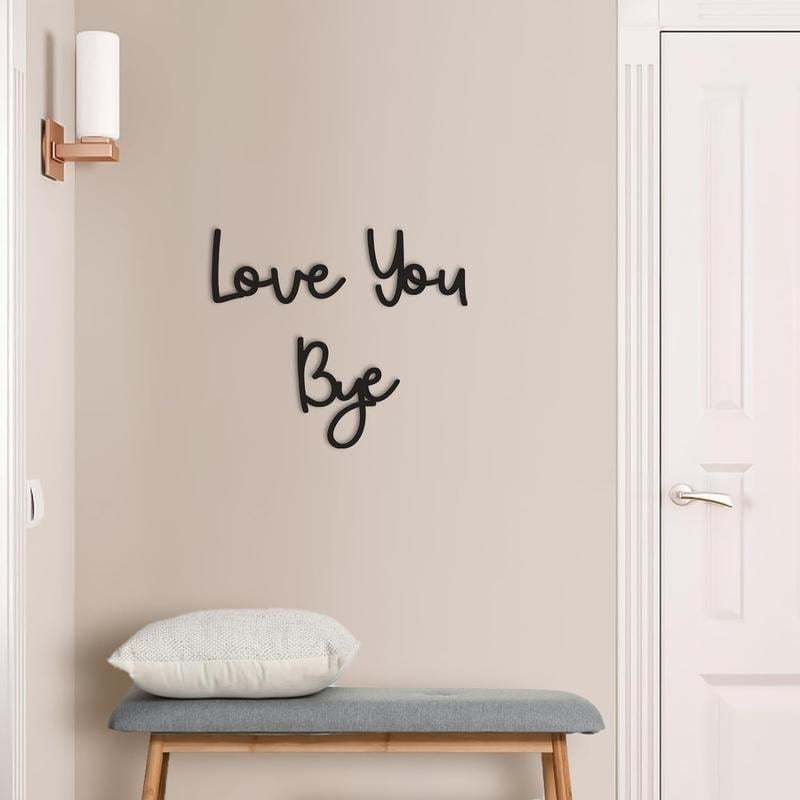 Wooden Wall Hanging Sign Decoration - No Wall Damage
