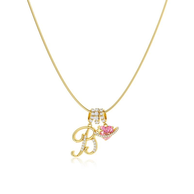 ⏰BLACK FRIDAY SALE🎁14K Gold Plated 3-Layering Initial A-Z Letter Pendant Necklaces