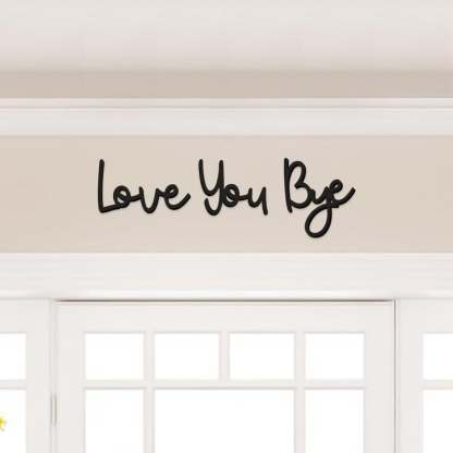 Wooden Wall Hanging Sign Decoration - No Wall Damage