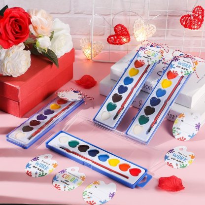 💖🎨Mini Watercolor Paint Set for Valentine's Day | Romantic Art Gift