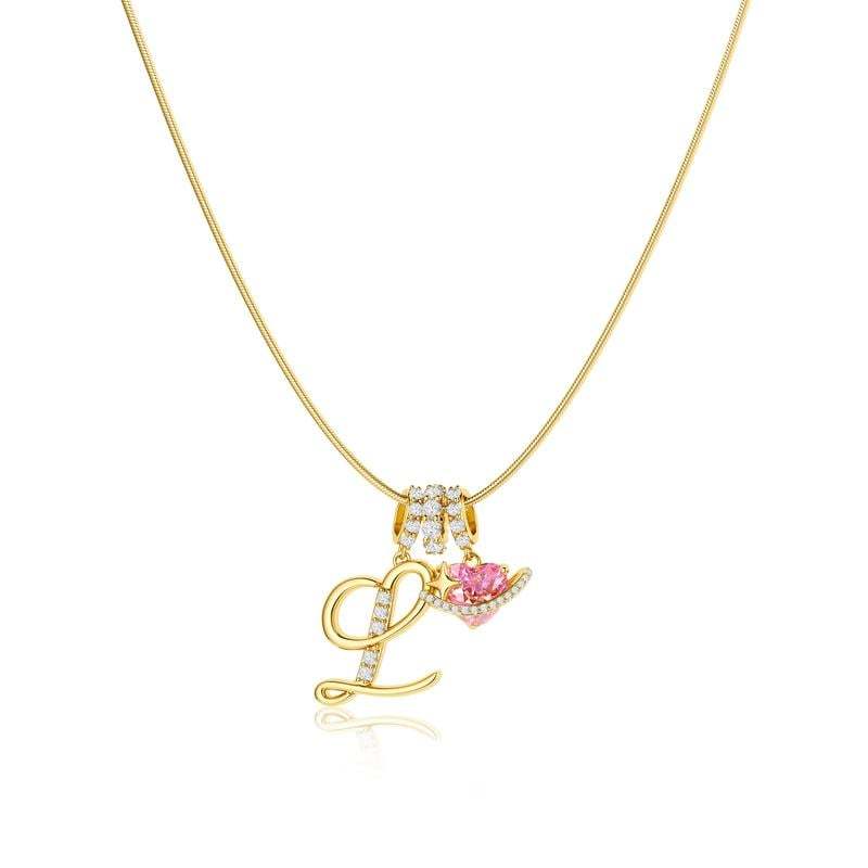 ⏰BLACK FRIDAY SALE🎁14K Gold Plated 3-Layering Initial A-Z Letter Pendant Necklaces