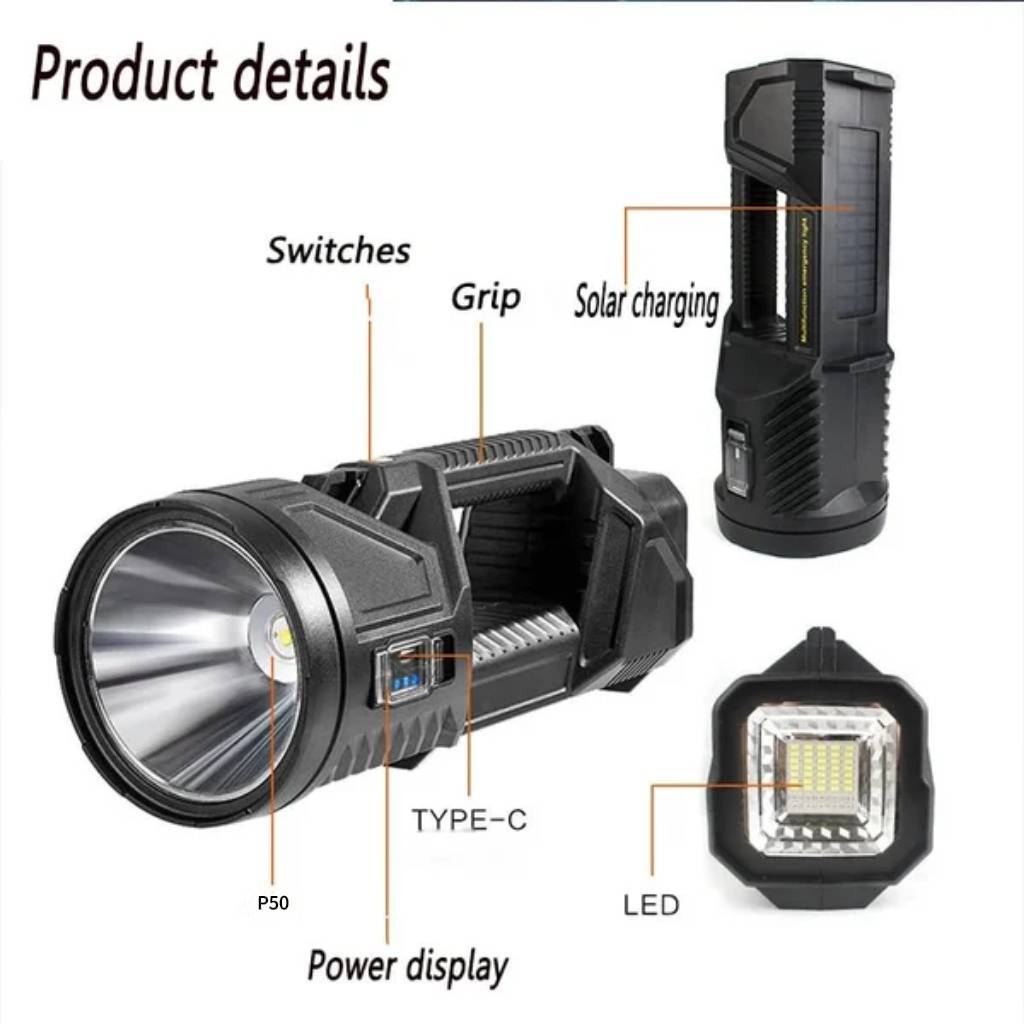 🔥New Waterproof Spot Lights Handheld Large searchlight