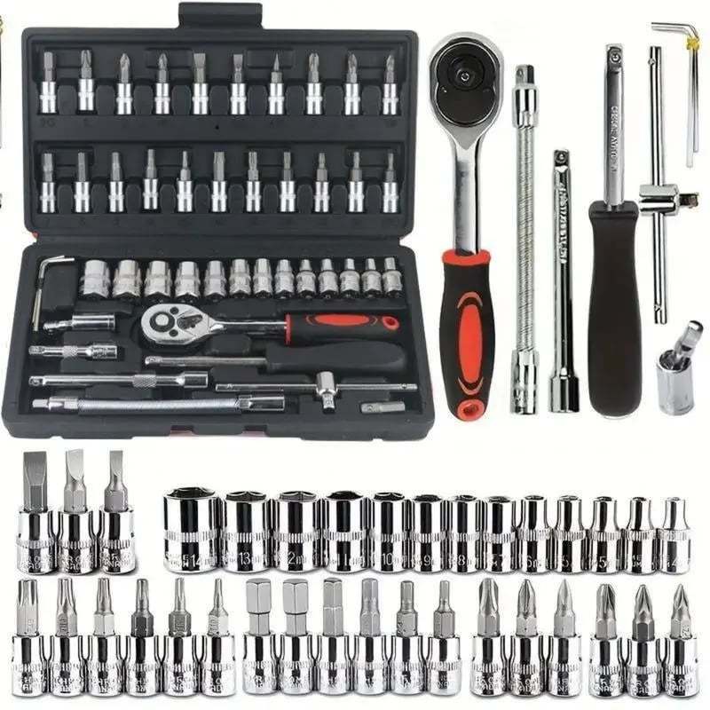 46pcs Car Repair Machinery Tools Set