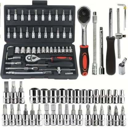 46pcs Car Repair Machinery Tools Set