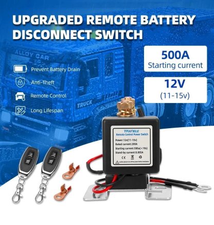 WIRELESS REMOTE CONTROL BATTERY RELAY SWITCH 🔌