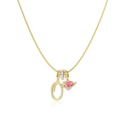 ⏰BLACK FRIDAY SALE🎁14K Gold Plated 3-Layering Initial A-Z Letter Pendant Necklaces