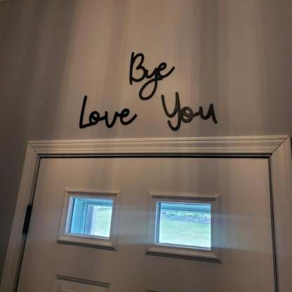 Wooden Wall Hanging Sign Decoration - No Wall Damage