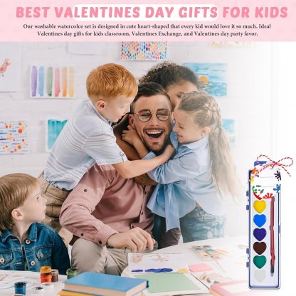 💖🎨Mini Watercolor Paint Set for Valentine's Day | Romantic Art Gift