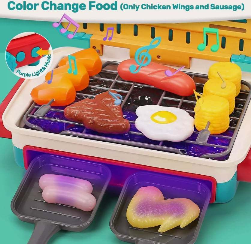 🏆Flash Sale⚡ 7K+ SOLD! Almost Gone❤️Kids BBQ Grill Toy👩‍🍳Ages 3-12