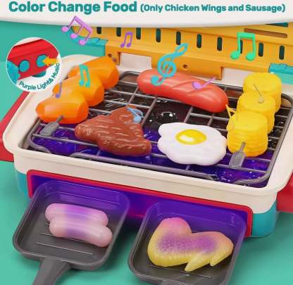🏆Flash Sale⚡ 7K+ SOLD! Almost Gone❤️Kids BBQ Grill Toy👩‍🍳Ages 3-12