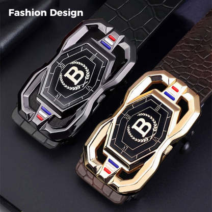 🐊Leren riem voor heren met een elegant krokodillenleerpatroon, voorzien van een automatische gesp en gemaakt van rundleer.