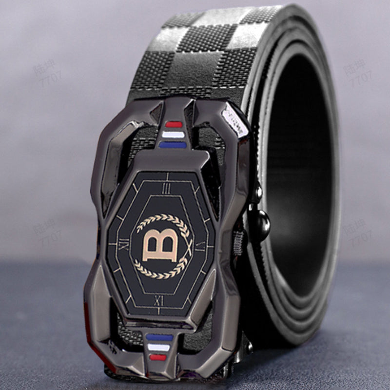 🐊Leren riem voor heren met een elegant krokodillenleerpatroon, voorzien van een automatische gesp en gemaakt van rundleer.