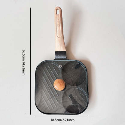 3-in-1 Breakfast Frying Pan – Non-Stick, Even Heat Distribution & Time-Saving Design