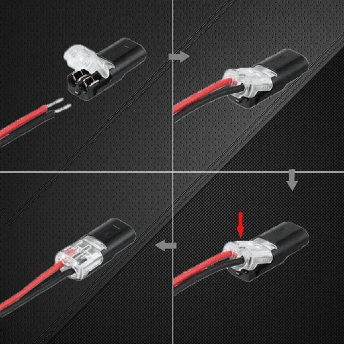 🔥🔥Double - Wire Plug-in Connector With Locking Buckle