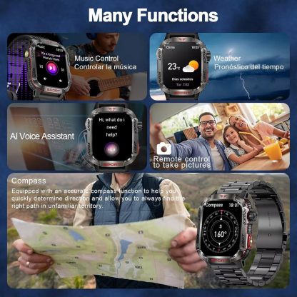 Men's Military Outdoor Sports Smart Watch for Android & IOS