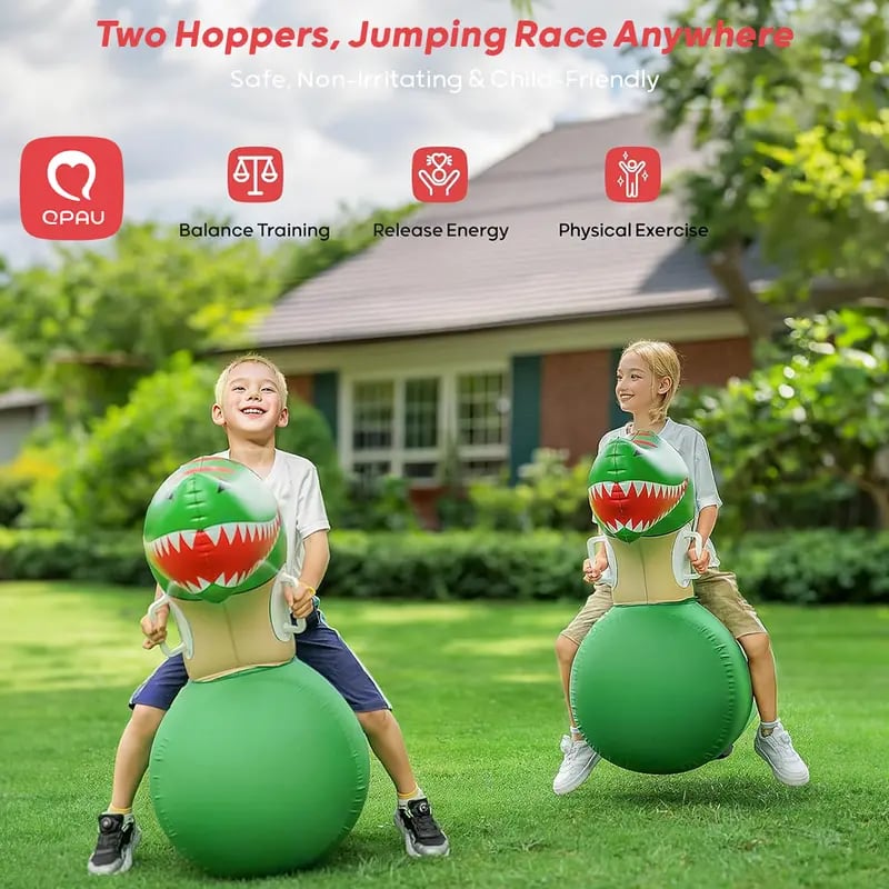 🔥Christmas Early Discount 49% Off🎅🦖Inflatable Dinosaur Bounce Toy | Safe & Durable, Let Kids Play Endlessly Outdoors🎈