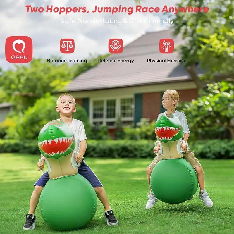 🔥Christmas Early Discount 49% Off🎅🦖Inflatable Dinosaur Bounce Toy | Safe & Durable, Let Kids Play Endlessly Outdoors🎈