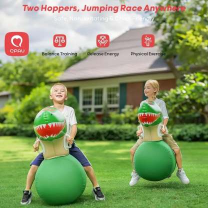 🔥Christmas Early Discount 49% Off🎅🦖Inflatable Dinosaur Bounce Toy | Safe & Durable, Let Kids Play Endlessly Outdoors🎈