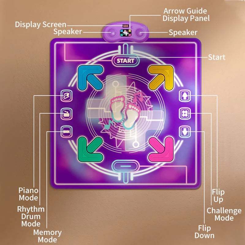 Bluetooth Music & Light Interactive Dance Mat