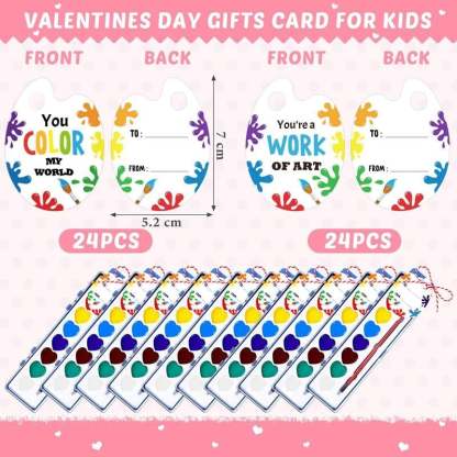 💖🎨Mini Watercolor Paint Set for Valentine's Day | Romantic Art Gift