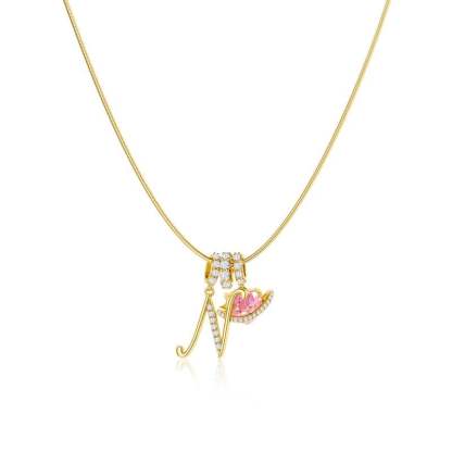 ⏰BLACK FRIDAY SALE🎁14K Gold Plated 3-Layering Initial A-Z Letter Pendant Necklaces