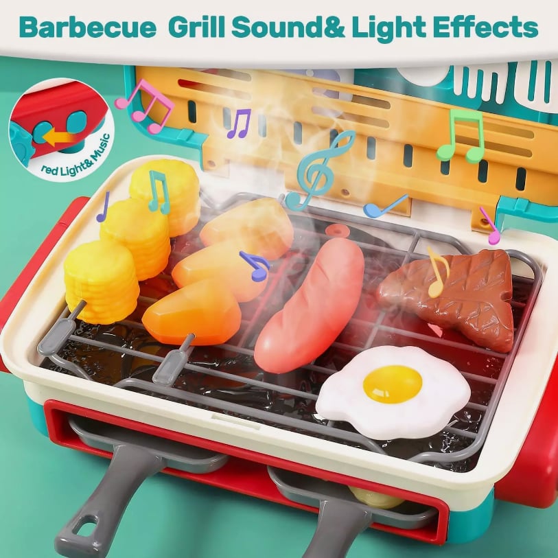 🏆Flash Sale⚡ 7K+ SOLD! Almost Gone❤️Kids BBQ Grill Toy👩‍🍳Ages 3-12