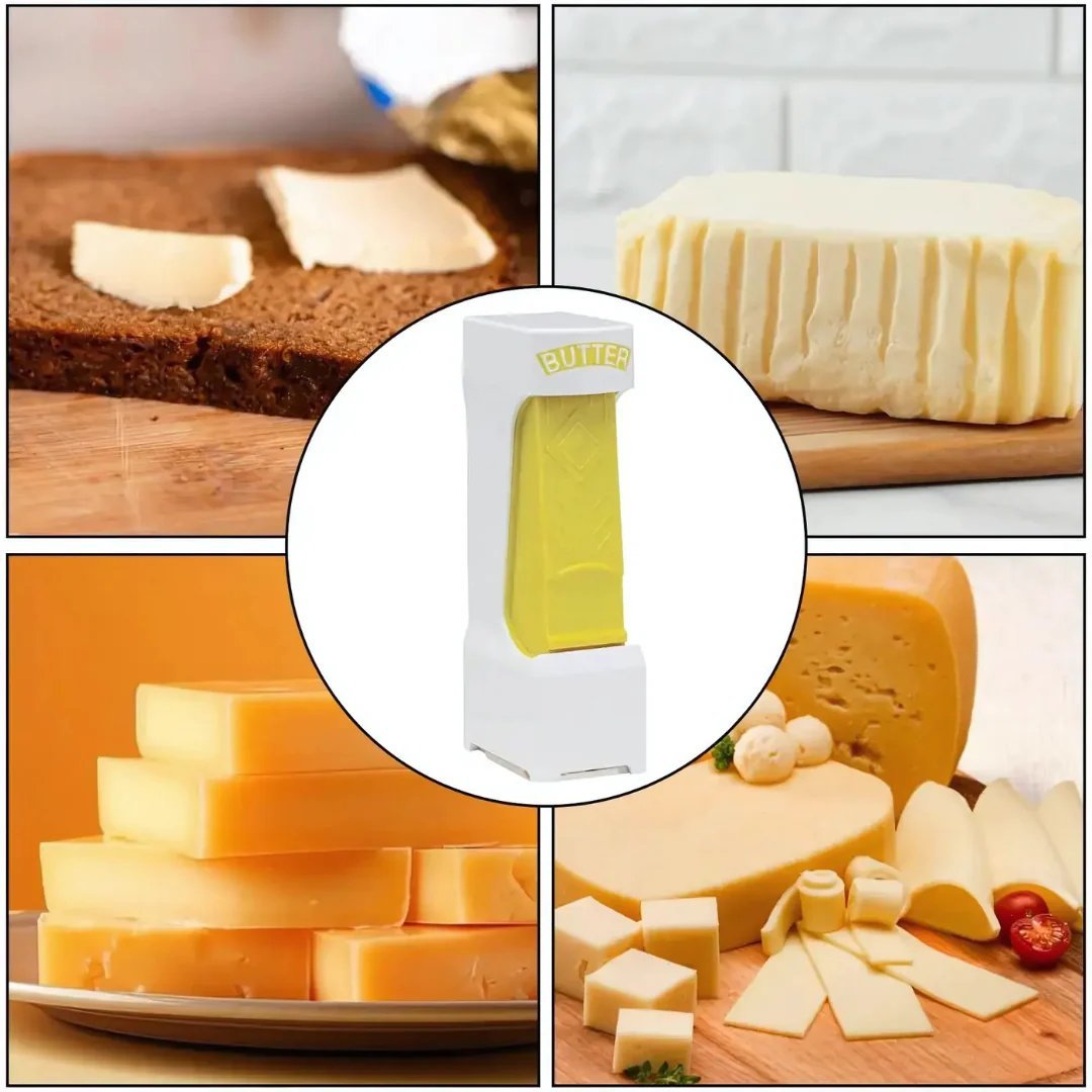 One-Click Butter Slicer🧈 Slice Even Butter Cubes Easily, Kitchen Prep Must-Have✨