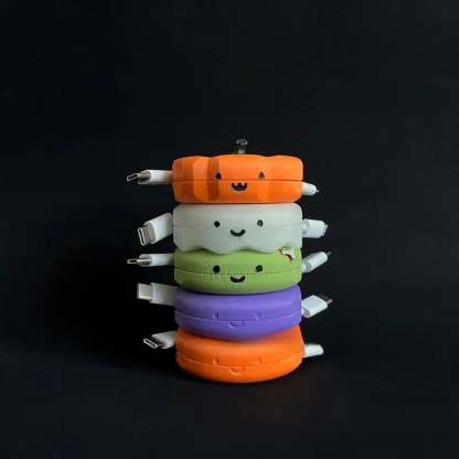 Cute Retractable Charger Data Cable Organizer Winder Anti-Tangle