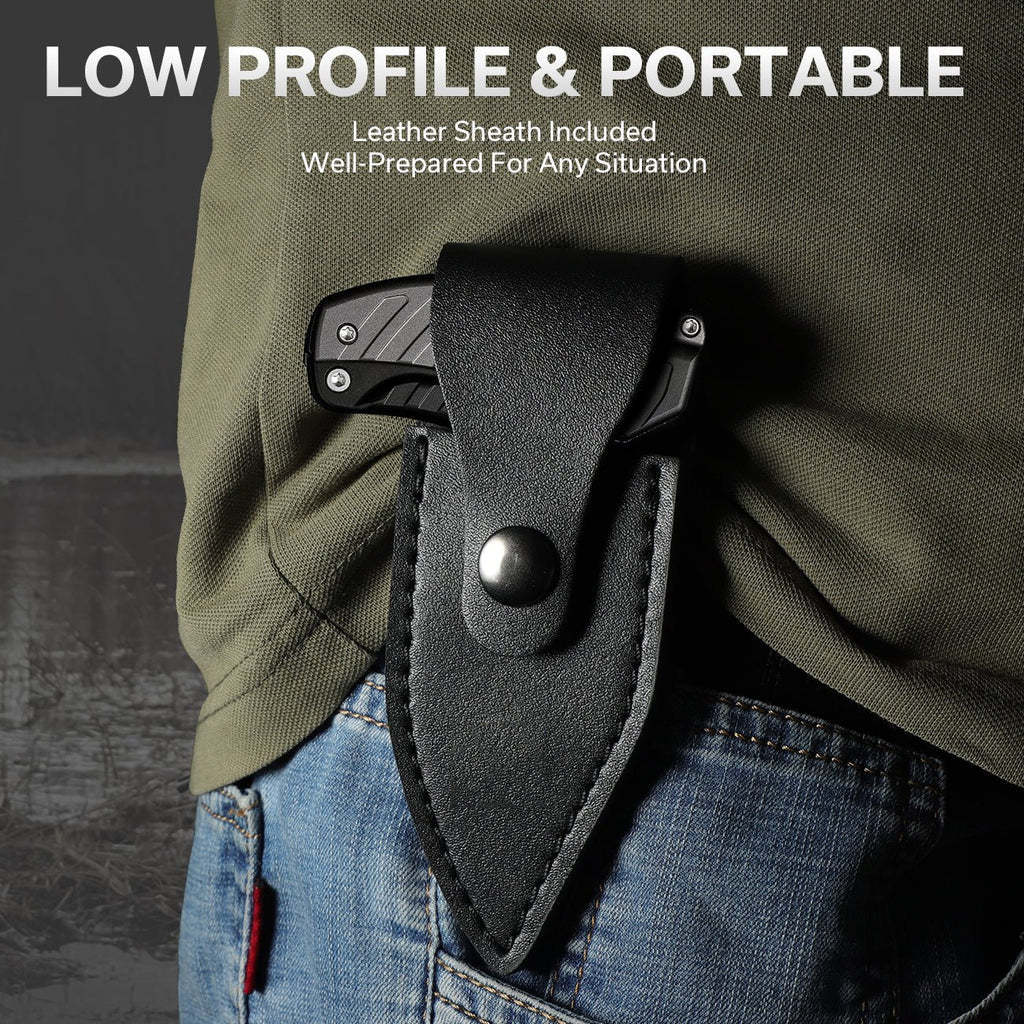 Dragon's Bite : Convertible 2-in-1 Folding Knife shown its portability