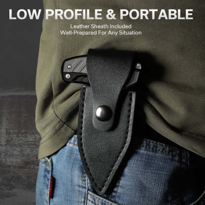 Dragon's Bite : Convertible 2-in-1 Folding Knife shown its portability