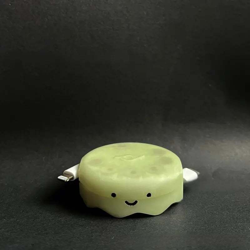 Cute Retractable Charger Data Cable Organizer Winder Anti-Tangle